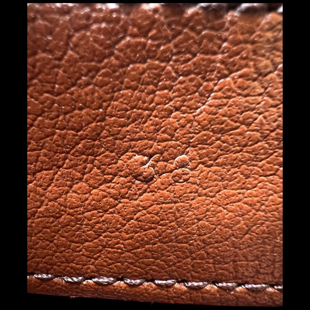 Needlepoint Leather Belt Size 38 Hand stitched Summer Fun Golfing Boating Home - Picture 12 of 12